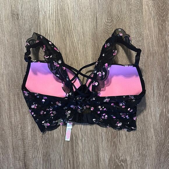 PINK VS Push Up Floral Lace Bralette - Picture 5 of 5